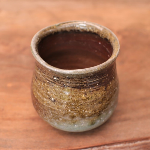 備前焼 湯のみ(中)【ろくろ目】 y2-034 湯呑み 宗兵衛窯 古川宗之輔