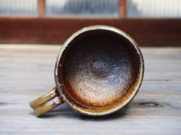 備前 コーヒーカップ(中)　ロクロ目　c6-027 5枚目の画像