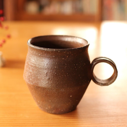 備前 コーヒーカップ(野草)　c9-007 1枚目の画像