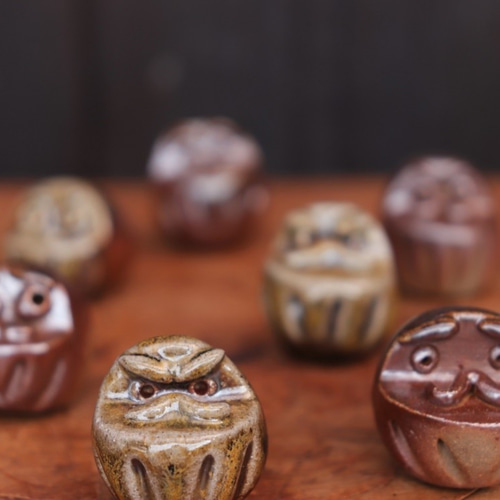 備前玉(だるま)3個入り i-099 その他キッチン小物 宗兵衛窯 古川宗之輔