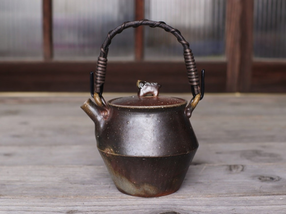 備前陶瓷茶壺木柴k1-049 第1張的照片