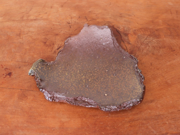 備前焼 ちぎり皿(幅約14cm)　sr8-006 3枚目の画像