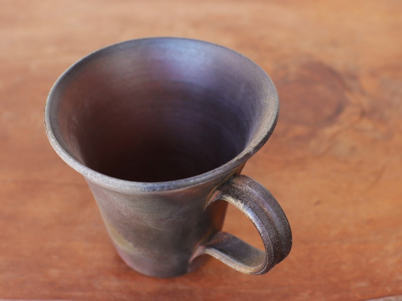 Bizen ware咖啡杯（大）c5-082 第3張的照片