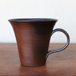 Bizen ware咖啡杯（大）c5-083 第2張的照片
