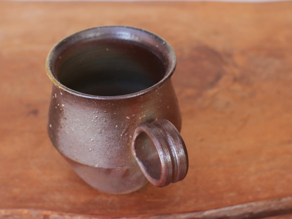 備前焼 コーヒーカップ(野草)　c9-015 3枚目の画像