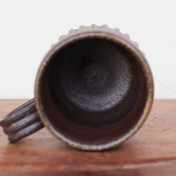 備前焼 コーヒーカップ(鎬)　c11-005 5枚目の画像