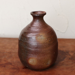 Bizen Ware清酒瓶和清酒冷卻器套裝t-084 第3張的照片