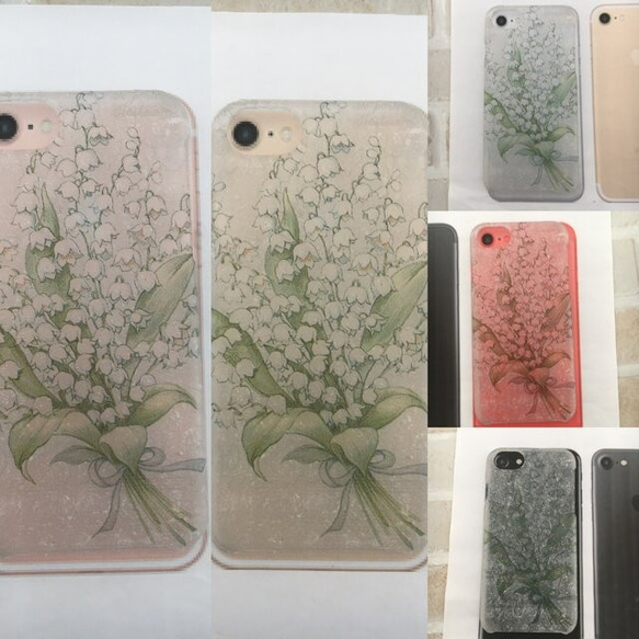 鈴蘭 柄スマホケースiPhone12/iPhoneXR/iPhone11/iPhone14/アンドロイド 3枚目の画像