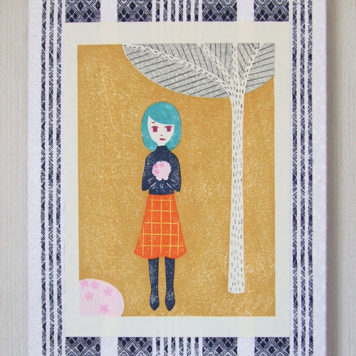 版画作品 百花繚乱AP 版画 Akemi_Art 通販｜Creema(クリーマ)