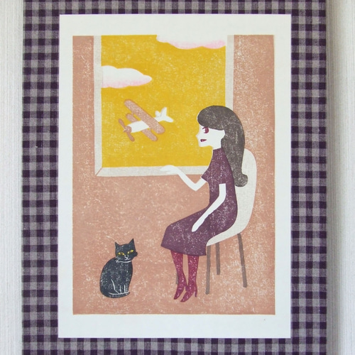 版画作品 百花繚乱AP