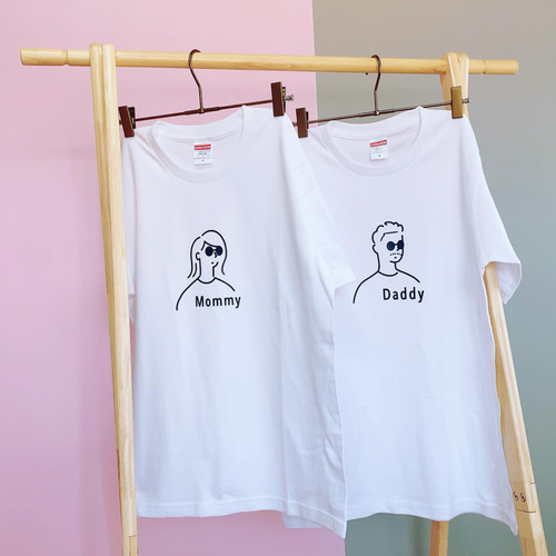 名入れ ／ ファミリーTシャツ 3枚セット ssdot 家族 お揃い t