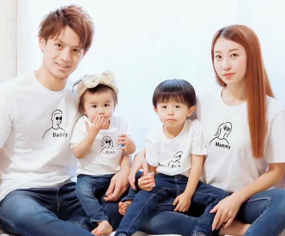 名入れTシャツ　ファミリーデザイン　お洒落サングラス　家族写真　ウェディング　出産祝い　マタニティーフォト　敬老の日 7枚目の画像