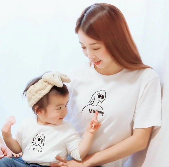 名入れTシャツ　ファミリーデザイン　お洒落サングラス　家族写真　ウェディング　出産祝い　マタニティーフォト　敬老の日 8枚目の画像