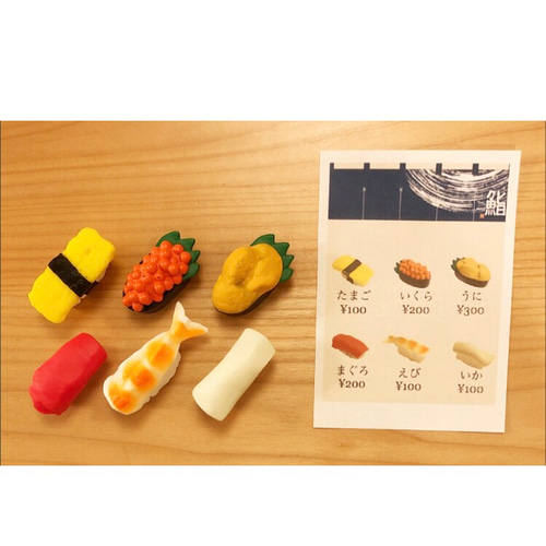 お寿司set⭐️新品レア含む4枚⭐️まぐろ　いくら　うに2color⭐️ お寿司set⭐️新品レア含む4枚⭐️まぐろ　いくら　うに2color⭐️
