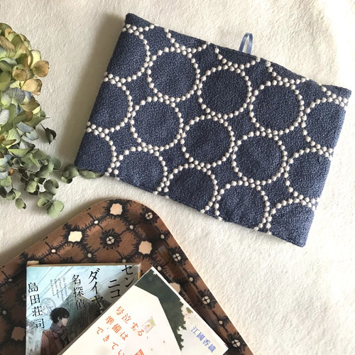 ミナペルホネン⚮̈﻿文庫本ブックカバー②＊minaperhonen生地 ＊ ブック