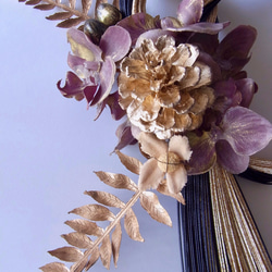 胡蝶蘭のシックな水引きお飾り（A） 3枚目の画像