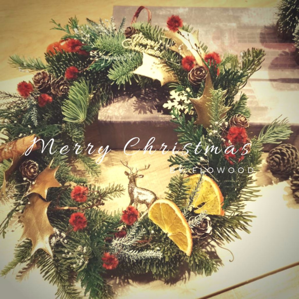 典雅氣質款 聖誕花圈 清香諾貝松 第1張的照片