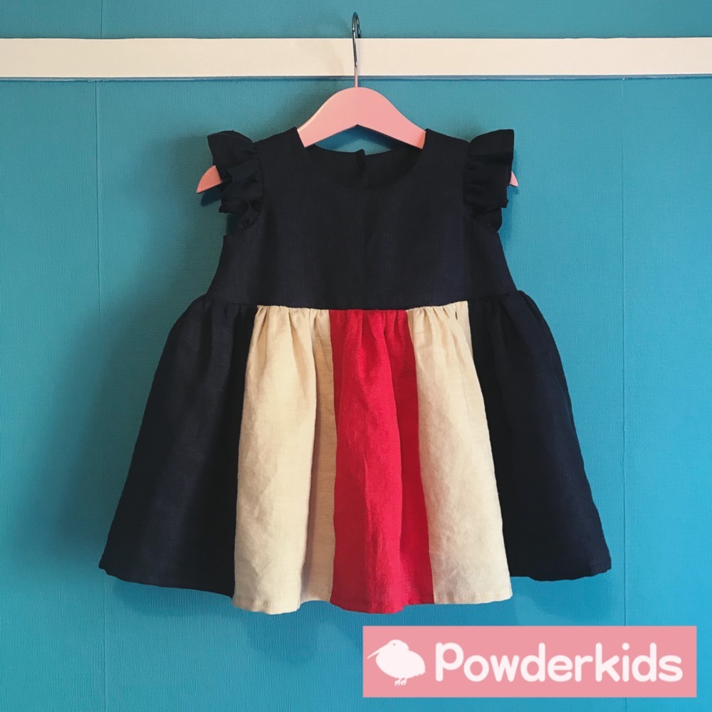 KIDSトリコロールドレス