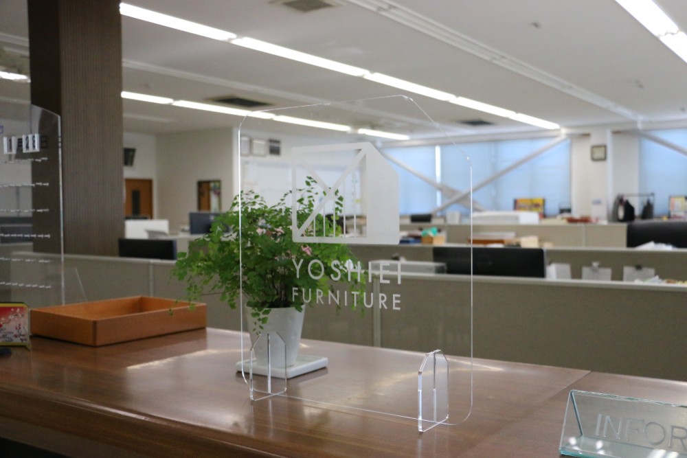 飛沫防止アクリルパネル【レーザー加工可能】