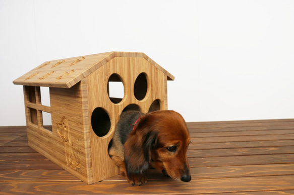 【1点限り】ドッグハウス/ペットハウス/室内用犬小屋 2枚目の画像