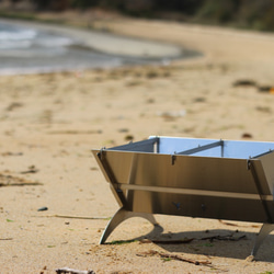 受注生産】鍛造鉄のフライパン折り畳み式 ソロキャンプ焚き火キャンプ