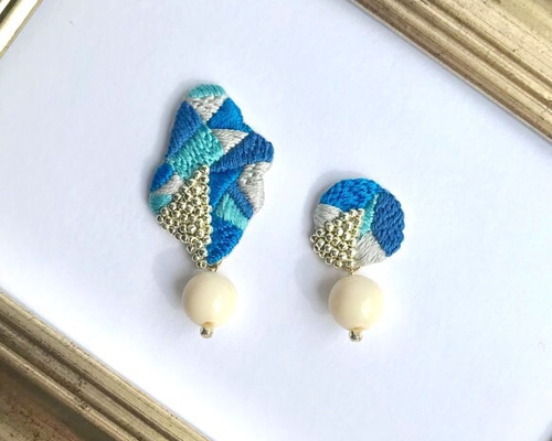 ♡ハンドメイド♡ビジューピアスイヤリング№659 ビジューピアス/イヤリング | iichi 日々の暮らしを心地よくする