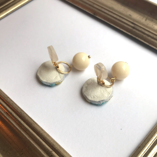 華やか刺繍を耳元に★25SS MACON&LESQUOY Nenuphars イヤリング Amazon.co.jp: No.860 インド刺繍リボン2wayピアスまたは
