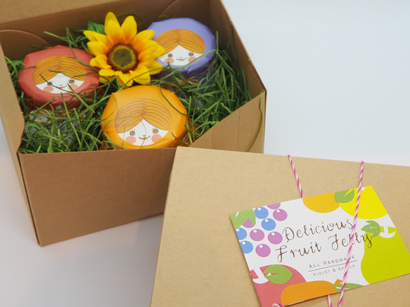 専用品♡マトリカリア詰め合わせ ゼリー3個入りギフト＊マトリョーシカがかわいいフルーツゼリー