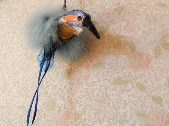 リアルファーandレザーの青い鳥 4枚目の画像