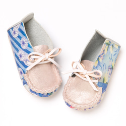 時間膠囊BOX・嬰兒鞋（白靛藍） 第1張的照片
