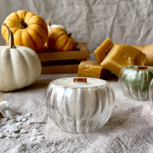 パンプキン 容器 ガラス キャンドル 新品 パンプキン 容器 ガラス キャンドル 新品 Pumpkin Glass Candle