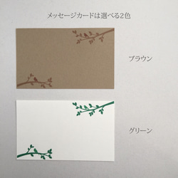 森のミニ封筒&メッセージカード セット 2枚目の画像