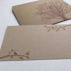 森のミニ封筒&メッセージカード セット 5枚目の画像