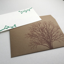 森のミニ封筒&メッセージカード セット 6枚目の画像