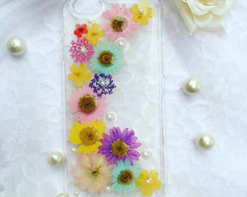 押し花iPhoneケース•押し花galaxyケース•Androidケース＊874 