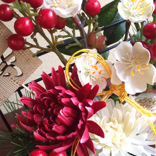 和風お飾り ラッピング無料 ギフト 玄関飾り お祝い ミニサイズ 水やり  