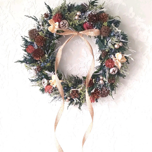 クリスマス 大人のリース ラッピング無料 限定1つ シック クリスマス 大人のリース ラッピング無料 限定1つ シック