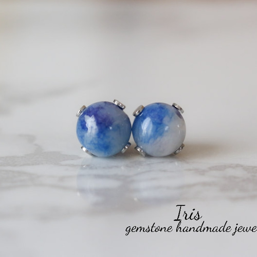 キャンディジェイド 一粒ピアス 天然石ピアス シンプルピアス ピアス  