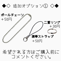 まんまるギンガム 迷子札 ネームタグ キーホルダー ストラップ 4枚目の画像