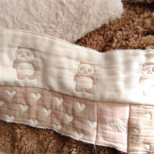 FUWARA6重ガーゼ×プードルファー☆スヌード