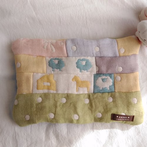 パッチワークハンカチ(*⌒▽⌒*)12重ガーゼfuwara 冬1