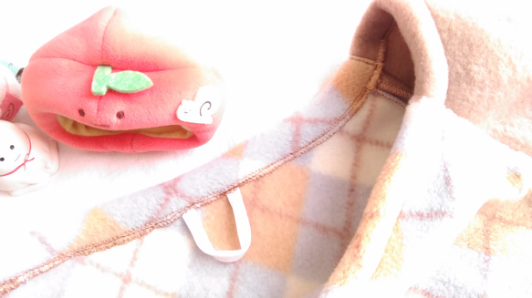 ５Ｂ　チェック　フリーススモック８０～１２０◝(⑅•ᴗ•⑅)◜..°♡　ループ付き・ネームタグ後付けならば可（無料） ⑅•ᴗ•⑅ 無料 気持ちよく取引して下さる方 よろしくお願いします #^_^#