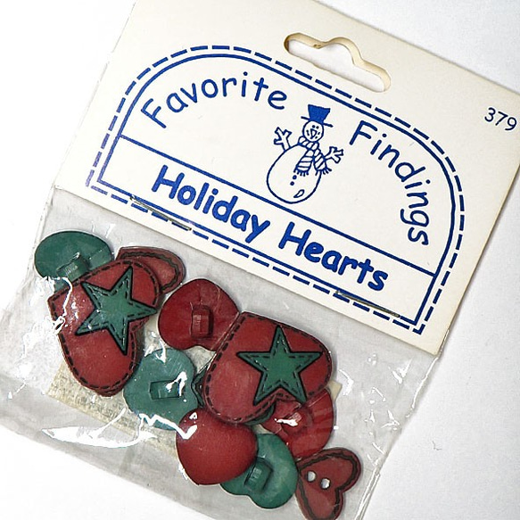【USAボタン】Holiday Hearts【ff0379】 7枚目の画像