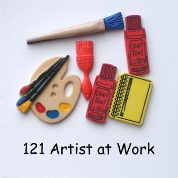 【USAボタン】Artist at Work【ff0121】 1枚目の画像