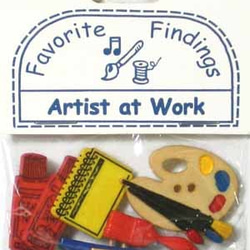 【USAボタン】Artist at Work【ff0121】 5枚目の画像