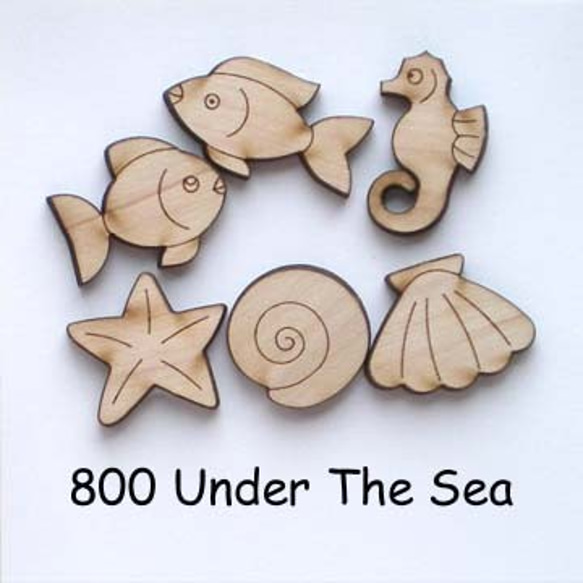 【USAボタン】Under the Sea【ff0800】 1枚目の画像
