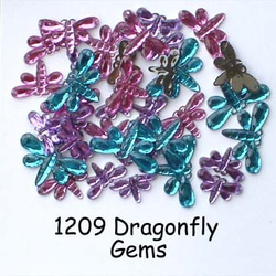 【USAボタン】Dragonfly Gems【ff1209】 1枚目の画像