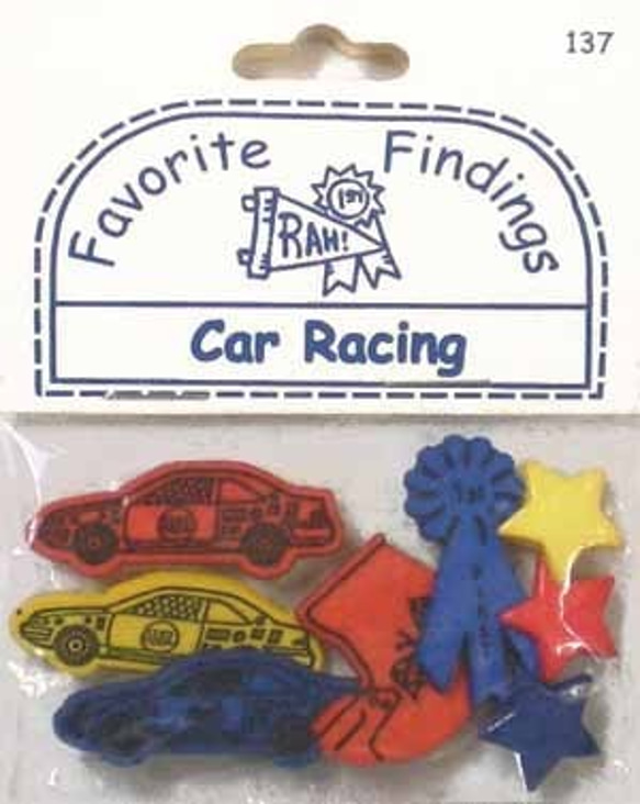 【USAボタン】Car Racing【ff0137】 6枚目の画像