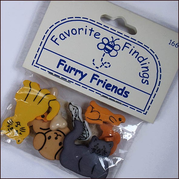 【USAボタン】Furry Friends【ff0166】 5枚目の画像