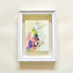 刺繍入り絵画「すぐそこに、輝く世界。」(額入り) 絵画 マスダトモミ